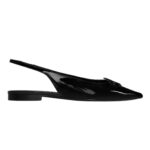 CELINE ALMA TRIOMPHE FLAT SLINGBACK IN PATENT CALFSKIN