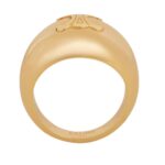 CELINE TRIOMPHE BOLD RING IN BRASS WITH GOLD FINISH