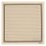 TOM FORD POLKA DOT SQUARE DESIGN POCKET SQUARE CHAMPAGNE