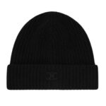 CELINE TRIOMPHE BEANIE IN SCOTTISH CASHMERE BLACK