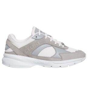 CELINE RUNNER CR 03 LOW LACE UP SNEAKER IN SUEDE CALFSKIN MESH AND CALFSKIN