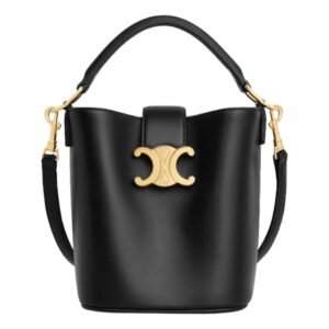 CELINE MINI BUCKET LOUISE IN SMOOTH CALFSKIN ICE BLUE