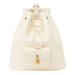 LORO PIANA EXTRA DRAWSTRING BACKPACK L27 WHISPER WHITE