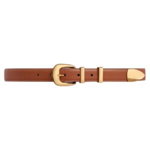 CELINE MEDIUM WESTERN BELT IN NATURAL CALFSKIN