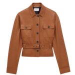 SAINT LAURENT SAHARIENNE SHORT JACKET IN LAMBSKIN