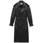 SAINT LAURENT TRENCH COAT IN SHINY LAMBSKIN