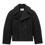 SAINT LAURENT OVERSIZED PEACOAT IN WOOL