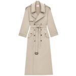 SAINT LAURENT TRENCH COAT IN COTTON TWILL