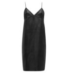 SAINT LAURENT BACKLESS SLIP DRESS IN LAMBSKIN