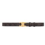 CELINE MEDIUM TRIOMPHE BELT IN TRIOMPHE CANVAS