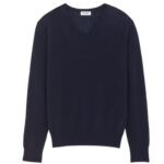 SAINT LAURENT V NECK SWEATER IN CASHMERE AND SILK