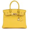 HERMÈS BIRKIN 30 JAUNE DE NAPLES TAURILLON NOVILLO ROSE GOLD HARDWARE