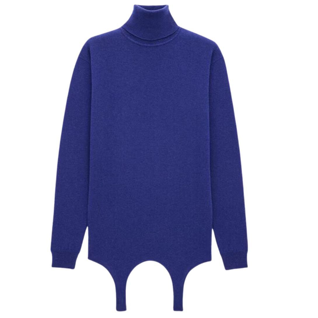 1-1298.jpg SAINT LAURENT TURTLENECK GARTER SWEATER IN CASHMERE