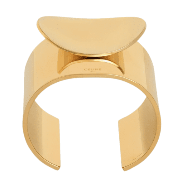 CELINE PETALE CUFF IN BRASS WITH GOLD FINISH