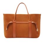 LORO PIANA LARGE GHIERA SHOPPER BON TON BROWN