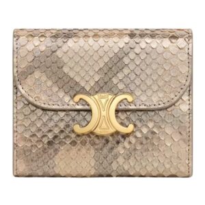 CELINE SMALL FLAP WALLET TRIOMPHE IN PYTHON