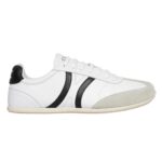 CELINE JOGGER LOW LACE-UP SNEAKER WITH TRIOMPHE IN SUEDE CALFSKIN AND CALFSKIN
