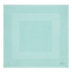 TOM FORD FRAMED POLKA DOT POCKET SQUARE LIGHT BLUE