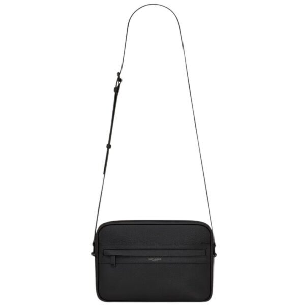 SAINT LAURENT CAMP CAMERA BAG IN GRAINED LEATHER