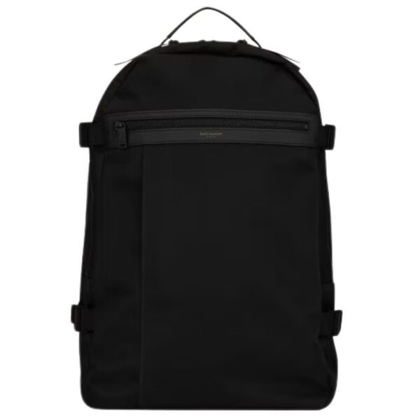 SAINT LAURENT CITY TREKKING BACKPACK IN ECONYL SMOOTH LEATHER AND NYLON