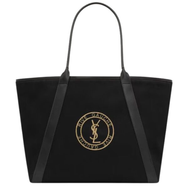 SAINT LAURENT RIVE GAUCHE TOTE BAG IN CANVAS