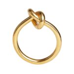 CELINE KNOT RING IN BRASS WITH GOLD FINISH