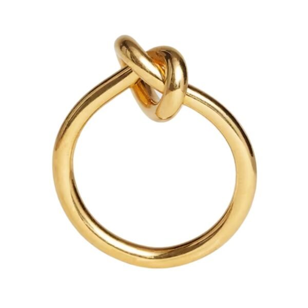 CELINE KNOT RING IN BRASS WITH GOLD FINISH