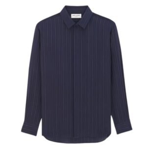 SAINT LAURENT SHIRT IN STRIPED SILK CREPE DE CHINE