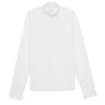 SAINT LAURENT WING COLLAR SHIRT IN COTTON POPLIN