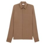 SAINT LAURENT SHIRT IN DOTTED SILK CREPE DE CHINE