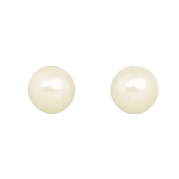 LES PERLES CELINE EARRINGS IN RESIN PEARLS AND BRASS WITH GOLD FINISH