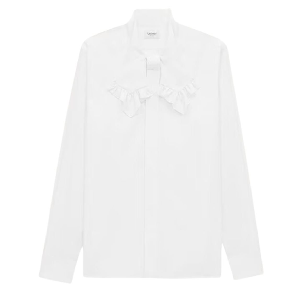 SAINT LAURENT SHIRT IN COTTON POPLIN
