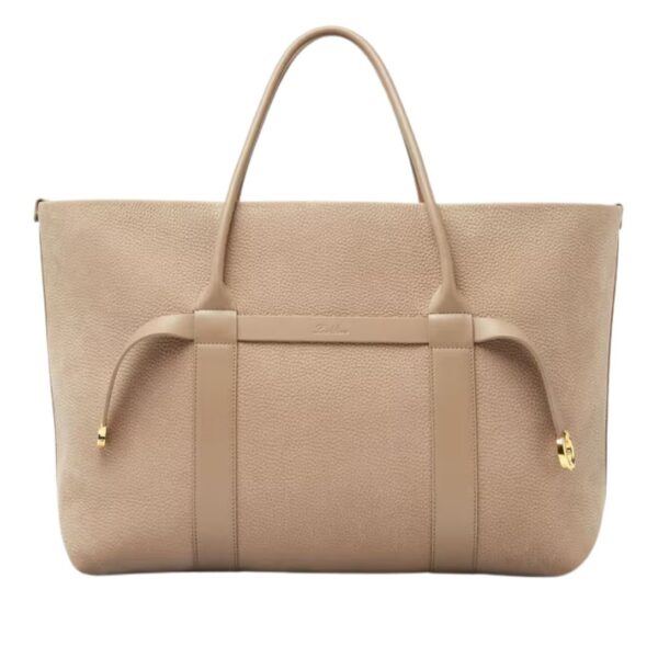 LORO PIANA LARGE GHIERA SHOPPER BON TON BROWN - Image 2