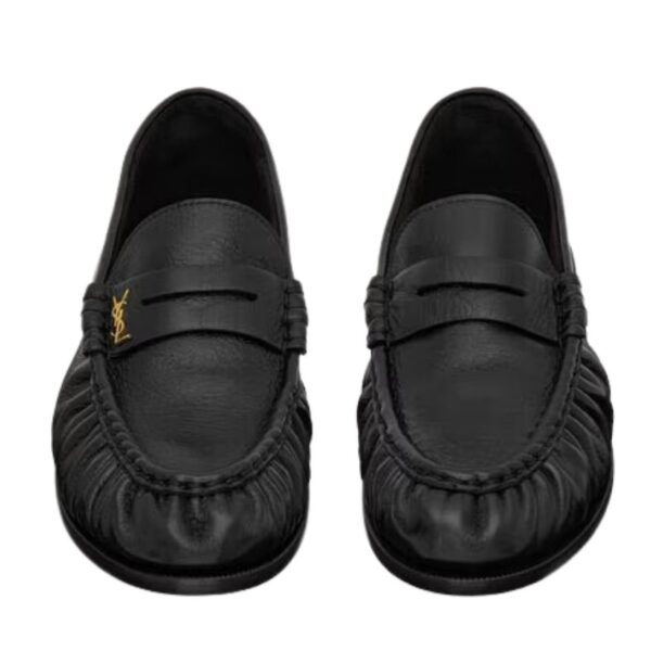 SAINT LAURENT LE LOAFER SUPPLE IN SHINY CREASED LEATHER - Image 2