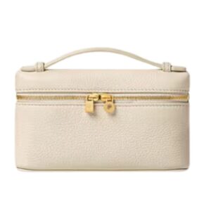LORO PIANA EXTRA POCKET MINI POUCH WHISPER WHITE