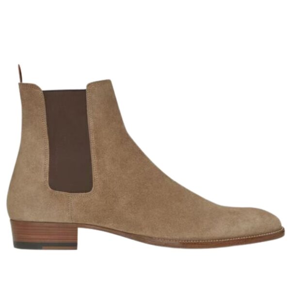 SAINT LAURENT WYATT CHELSEA BOOTS IN SUEDE