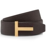 TOM FORD SOFT GRAIN LEATHER RIDGE T BELT