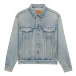 SAINT LAURENT TRUCKER JACKET IN CHICAGO BLUE DENIM