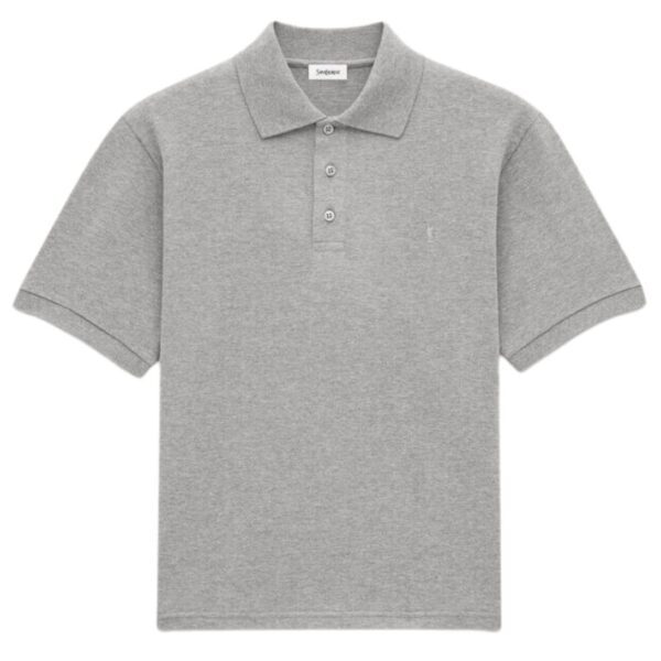 SAINT LAURENT CASSANDRE POLO SHIRT IN PIQUÉ
