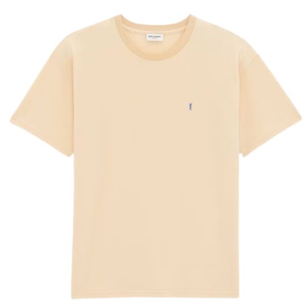 SAINT LAURENT CASSANDRE T-SHIRT IN PIQUÉ