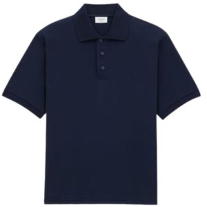 SAINT LAURENT CASSANDRE POLO SHIRT IN PIQUÉ
