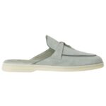 LORO PIANA CHARMS WALK BABOUCHE LOAFER EUCALYPTUS