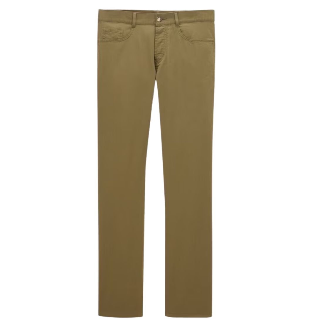 SAINT LAURENT RELAXED SLIM PANTS IN COTTON