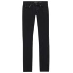 SAINT LAURENT SLIM FIT JEANS IN CARBON BLACK DENIM
