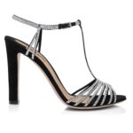 TOM FORD CRYSTAL EMBELLISHED SUEDE LEATHER JERRY SANDAL BLACK