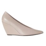 LORO PIANA VIOLA HIGH WEDGE PUMP PINK NOUVEAU