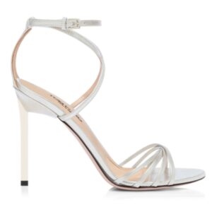 TOM FORD LAMINATED PRINTED LIZARD IDA SANDAL
