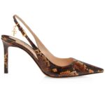 TOM FORD SNAKESKIN ANGELINA SLINGBACK