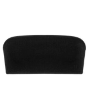 TOM FORD STRAPLESS BANDEAU WITH TONAL TF EMBROIDERED LOGO BLACK