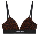 TOM FORD REFLECTED LEOPARD PRINTED MODAL SIGNATURE BRA